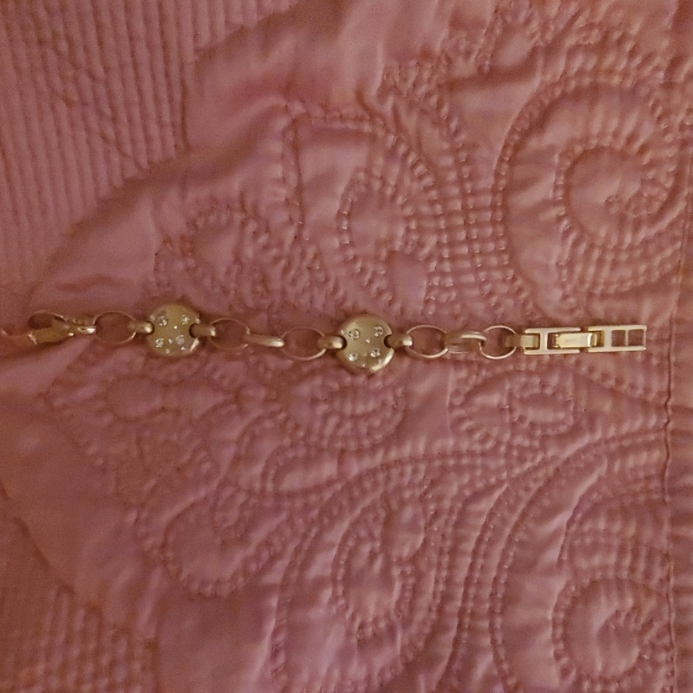 Brighton gold bracelet with Swarovski crystals